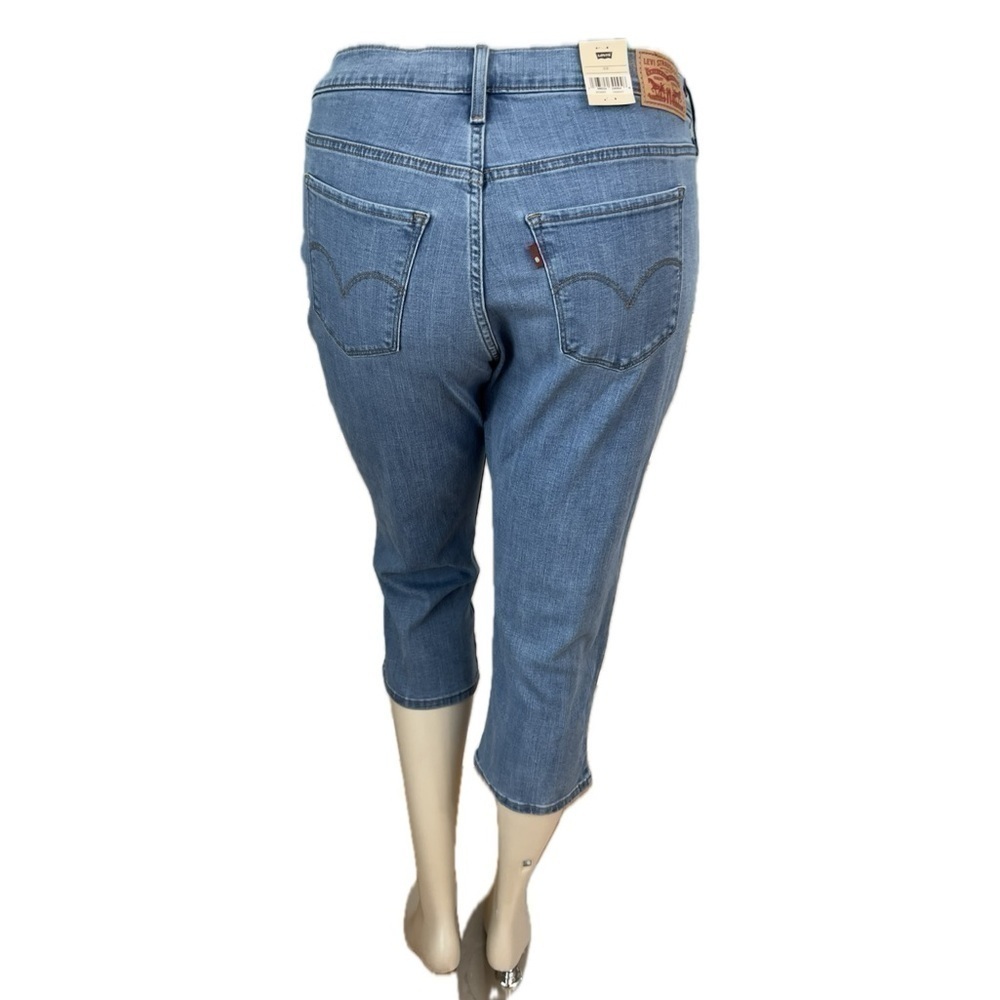 NWT Levi’s Shaping Capri Jeans 311 Stretch Smoothing Tummy Panel 10  14 20W New - Picture 5 of 11